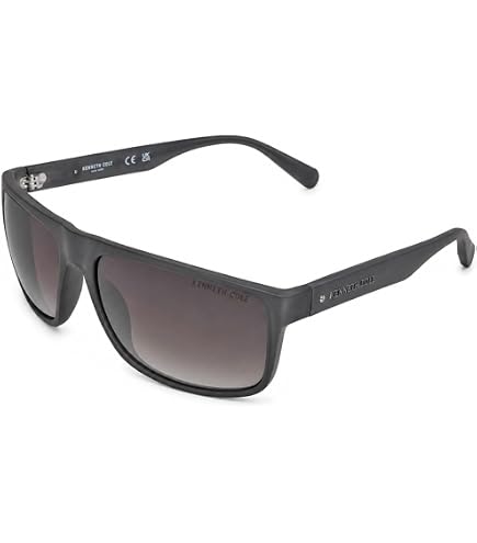Amazon.com: Kenneth Cole REACTION Mens Square Shiny Black  display picture 1