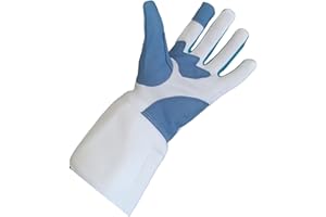 AMZWKT Fencing Gloves for Foil Epee and Saber - Fencing Equipment Adults and Children Training Gloves - Leather Mitten for Fencing Match and Bout Practice -1 Pack