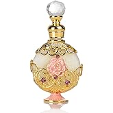 LIYJTK Perfume for Women, Halal Dubai Retro Concentrated Perfume Oil - Long Lasting Exquisite Vintage Fragrance Gift - The Luxurious Scent - 0.5Oz