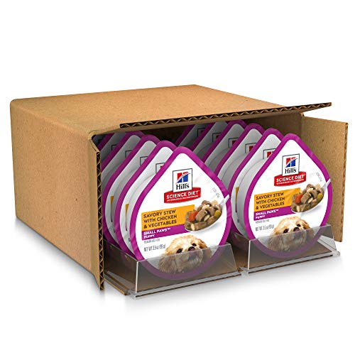 Hill's Science Diet Wet Dog Food, Puppy, Small Paws for Small Breeds, Savory Stew with Chicken & Veg - //medicalbooks.filipinodoctors.org