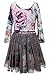 Truly Me, Big Girls, Tween Long Sleeve Mesh Overlay Dress, 7-16