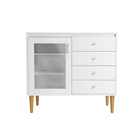 Decoración de pared ZR- Aparador Nogal Negro Cajón Armario ...