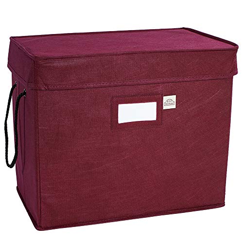 612 Vermont Christmas Ornament Storage Box with Adjustable AcidFree