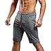 Gerlobal Men's Bodybuilding Gym Running Workout Shorts Active Training Shorts