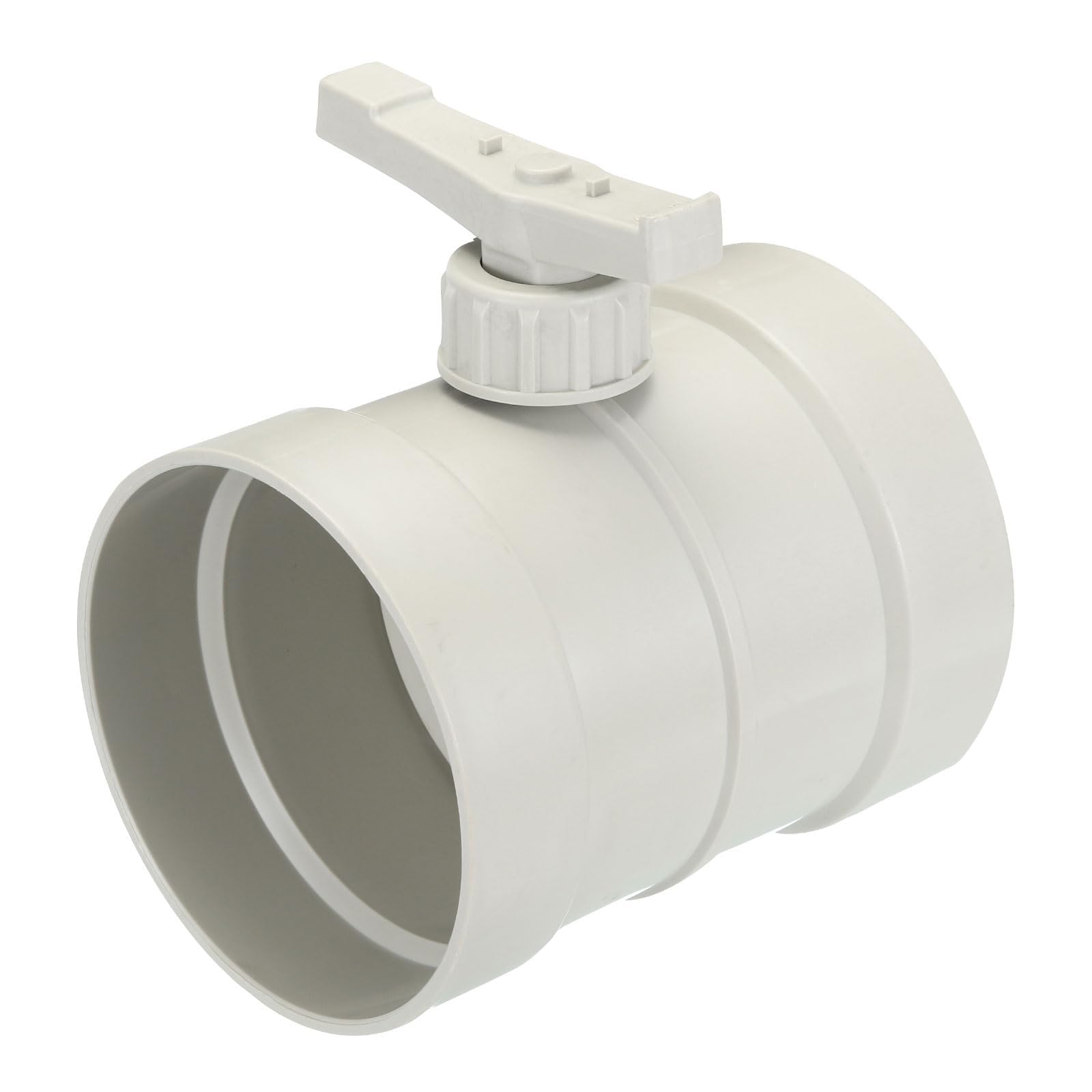 Unifizz 5" HVAC Duct Manual Volume Damper, PP Adjustment Flame Retardant Airflow Backdraft Damper Air Volume Control for HVAC Air Balancing System, Beige