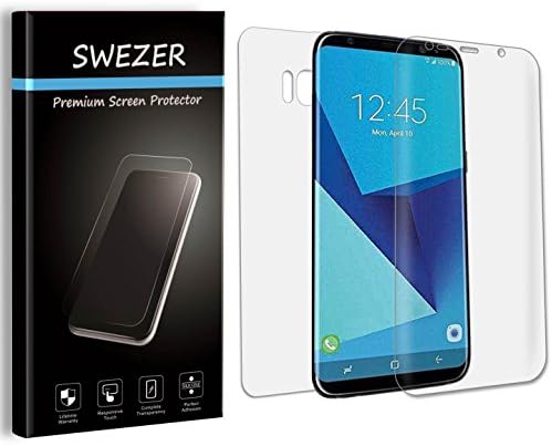 [2-PACK] For Samsung Galaxy S8+ / S8 Plus - SWEZER FULL BODY [Front + Rear] Screen Protector, Ultra Clear, Full Screen Coverage, Anti-Scratch, Anti-Bubble [Lifetime Replacement]