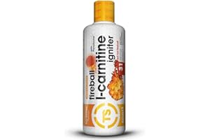 Top Secret Nutrition Fireball L-Carnitine Liquid w/Paradoxine, Red Hot Fireball, 16 Ounce