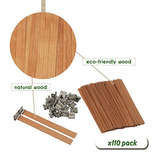 Natural Wood Candle Wicks Bulk Candle Making Kit Wooden Wick with