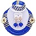 laanc 5 Rows Multicolors African Beads Womens Jewelry Set Nigerian Wedding Beads Jewellery Sets A-022A