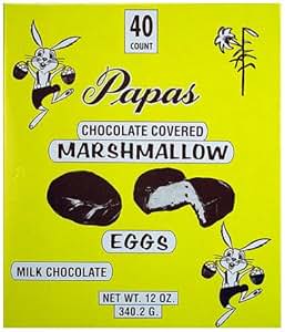 eggs chocolate papas marshmallow covered milk 40ct box amazon marshmallows