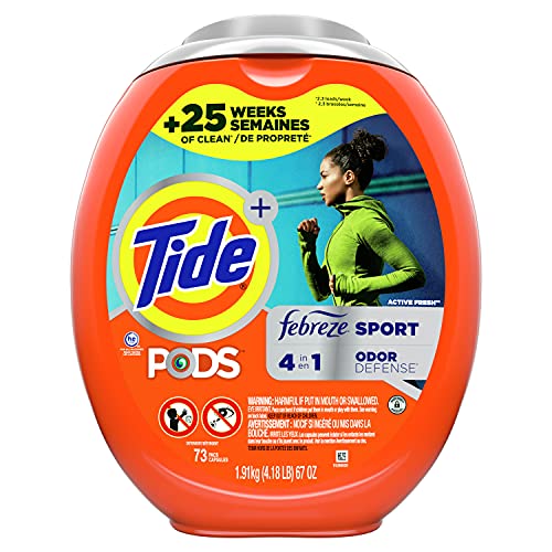 Tide PODS 4 in 1 Febreze Sport Odor Defense, Laundry Detergent Soap
