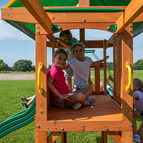 Backyard Discovery Prairie Ridge All Cedar Wood Playset Swing Set