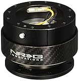 NRG Gen 2.0 Steering Wheel Quick Release Kit Black Body with Carbon Fiber Ring (Part: SRK-200CF) Free Standard Shipping