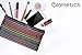 Selizo 18 Pcs 6 Colors Zipper Mesh Pouch for Cosmetic Makeup Office Supplies and Travel Accessories