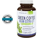 Pure Green Coffee Bean Extract for Weight Loss Pills - Dietary Supplement to Burn Fat Curb Appetite and Boost Metabolism for Men and Women - Contains Antioxidants to Detox and Cleanse - 800mg Capsules