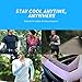 Cooling Compression Sports Arm Sleeve [2 PK] [White & Black] w/ 99% UV Protection for Outdoor Activities (Golf, Training, Cycling, etc)