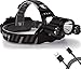 Flagship-X Nighthawk Rechargeable 6000 Lumen IPX4 Waterproof LED Camping Headlamp Flashlight For Running - Black