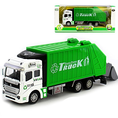 metal garbage truck toy