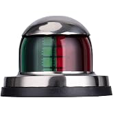 LYCAEA Stainless Steel LED Boat Navigation Lights, Waterproof Marine Navigation Lamp Marine Bow Lights with Red and Green LED for Boat Pontoon Yacht Skeeter,12V