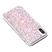 iPhone X Case, iPhone 10 Bling Case, Moonmini Ultra Slim Bling Glitter Soft TPU Silicone Bumper Anti Scratch Shockproof Full Protection Back Cover for iPhone X/iPhone XS Pink