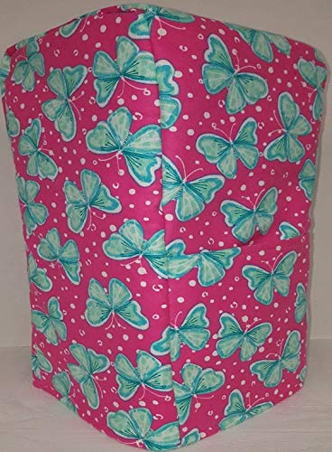 Pink & Teal Butterflies Coffee Maker Cover (All Pink & Teal Butterflies)