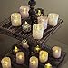 Votive Candle Holders - Flameless Tea Light Votive Wraps - 48 Silver Colored Laser Cut Decorative Wraps Flickering LED Battery Tealight Candles (not Included) - Frux Home and Yard