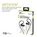 MEE audio X6 Stereo Bluetooth Wireless Sports in-Ear Headphones with Headset, Black