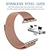 Apple Watch Band,Teslasz? 38mm Mesh Replacement Strap Stainless Steel Milanese Loop Strap Magnetic Buckle Wrist Band for Apple iWatch All Models,Rose Gold