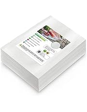 BoxLegend 100 Quart 8''x12'' Vacuum Sealer Bags, Food Saver Bags. Commercial Grade, BPA Free, Heavy Duty, Great for vac Storage, Meal Prep or Sous Vide