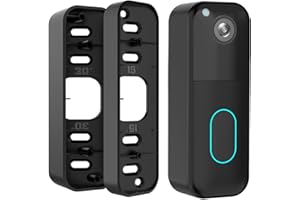 GRESUR Blink Doorbell Mount, Adjustable (15 to 45 Degrees) Corner Mount,No-Drill Mounting Bracket for Blink Doorbell Camera(1st & 2nd Gen), Wide Viewing Angle Mount,Black