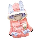 Baby Girls Winter Autumn Cotton Warm Rabbit Jacket Coat