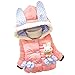 Baby Girls Winter Autumn Cotton Warm Rabbit Jacket Coat