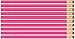 Express Pencils Deep Pink Hexagon #2 Pencil, Eraser. 36 Pack TM