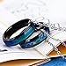 hohrayway Titanium Steel Mood Rings For Lovers Emotional Change Color Temperature Feeling Heartbeat ECG Rings,Men Size 11