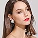 Bella Lotus Big CZ Flower Cluster 18k White Gold Plated Cocktail Earrings Studs
