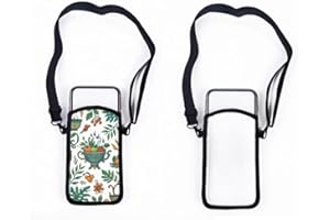 20 Set Sublimation Blank Neoprene Phone Pouch Adjustable Crossbody Bag Hands-Free Double Sided Print Lightweight Waterproof N