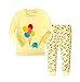 Girl's Pajamas,2 Piece Long Sleeve Cotton Sleepwear for Kids Size 2T-7T