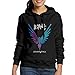 Axley Women's Belt Sweatshirt Logan Paul and Jake Paul Parrot Logo Sports Hoodie L Black