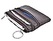 Yeeasy Womens Mini Coin Purse Wallet Genuine Leather Zipper Pouch with Key Ring (Coffee)