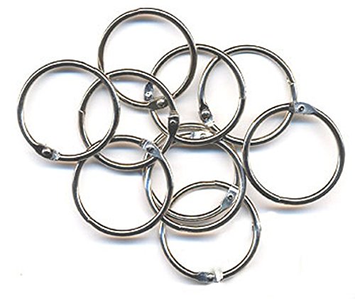 Hygloss Book Rings (12 Pack), Silver, 2-Inch
