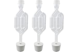 Brewcraft 3ct. - S-Shape Airlock with #7 Stopper - Set of 3 (Bubble Airlock) Transparent