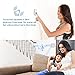 Tenswall Wireless Doorbell Kit Waterproof Door Chime - 1000 Feet Operating, 55 Chimes, 5 Level Volume, LED Indicator, 1 Push Button Transmitter & 1 Plug-In AC Receiver (No Batteries Required) – White
