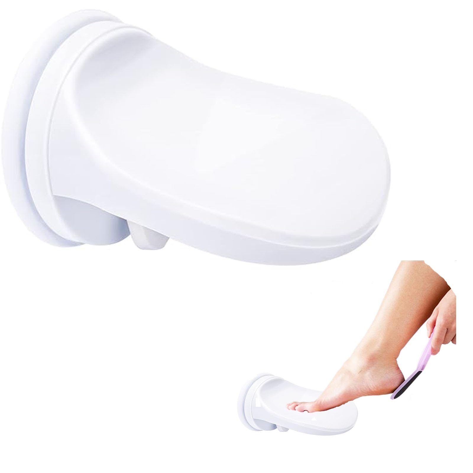 Photo 1 of fghuim Shower Foot Rest for Shaving Legs,Powerful Suction Cup Shower Shaving Leg Aid,No Drilling Shower Stool for Inside Shower Shaving Legs