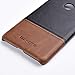Pixel 3 XL Case,Two-Tone Vintage Genuine Leather Back Cover for Google Pixel 3 XL (Black)