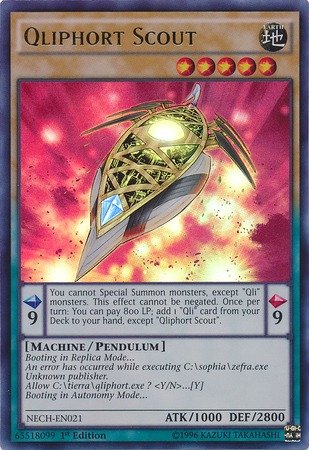 Yu-Gi-Oh! - Qliphort Scout (NECH-EN021) - The New Challengers - 1st Edition - Ultra Rare