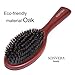 Boar Bristle Hair Brush by Sonvera, Boar Brush, Organic Mens Hair Brush, Boars Hair Brush for Men Women, Soft 100% Natural Bristle Hair Brushes, Round Bamboo (8)