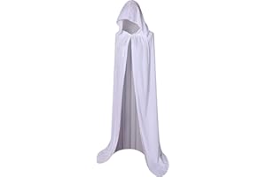 TOONRAIN Unisex Full Length Velvet Cape with Hood Adult Halloween Costume Cloak Vampire Witch Cosplay for Women