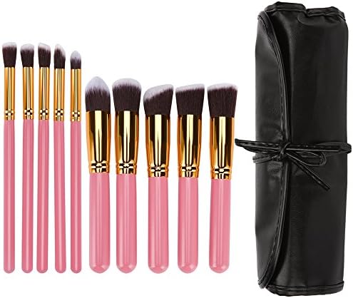 Makeup Brushes, 10 Pics Ubiziki Premium Professional Makeup Brush Set Foundation Eyeshadow Blush Eyeliner Face Powder Brush Make Up Brush Kit with Cosmetic Bag