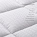 WhatsBedding Overfilled Pillow Top Mattress Pad 100% Cotton 3M Down Alternative Filling Pillowtop Mattress Topper Cover-Fitted Quilted 8-21 Inch California King Mattress Pad Extra Deep Pocket