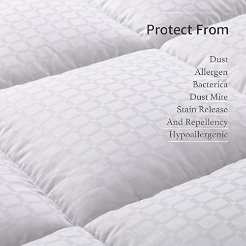 image for witone Mattress Pad Queen Size 400TC Cotton Top 3M Water Resistant Hyp